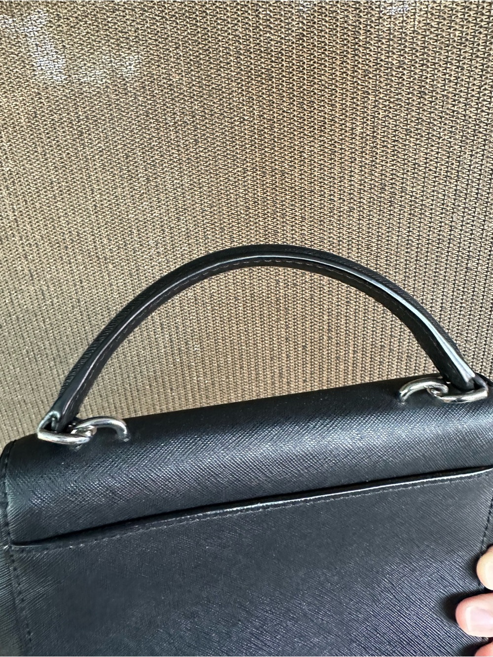 Michael Kors Black Top-Handle Satchel with Crystal Embellishment Small Bag - Picture 9 of 16